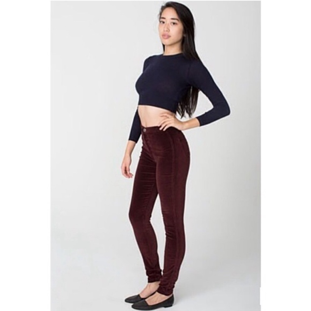 American Apparel Maroon Jeans